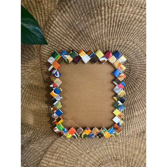 Handmade Recycled cardboard picture frame - Picture 1 of 12